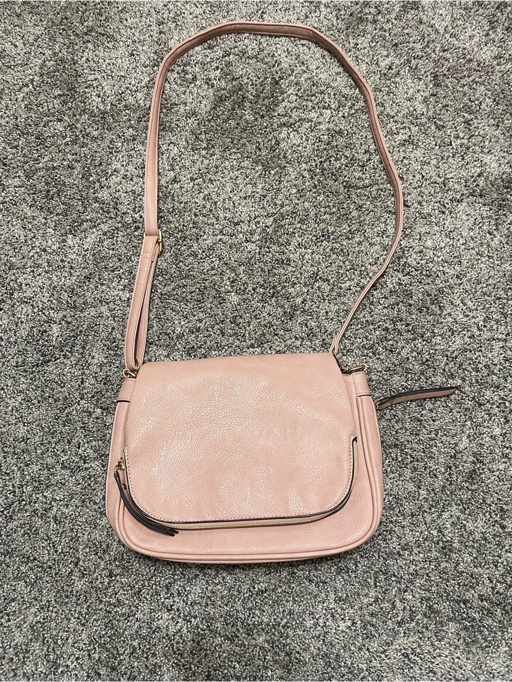 Women's Blush Pink Crossbody Bag